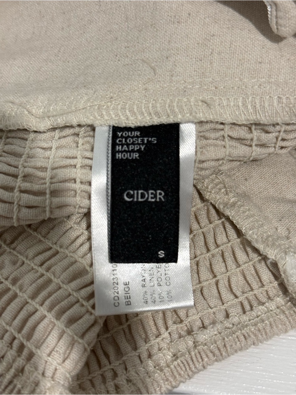 Cider Cream Button-Front Strapless Crop Top - Picture 2 of 3
